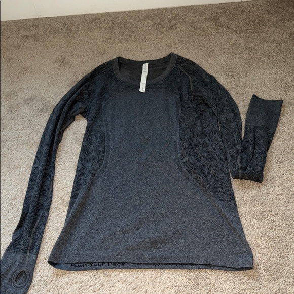 lululemon athletica Tops - lululemon athletica Gray Long Sleeve Top